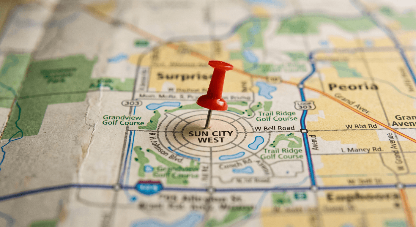 Sun City West Plumbing Service Area Map